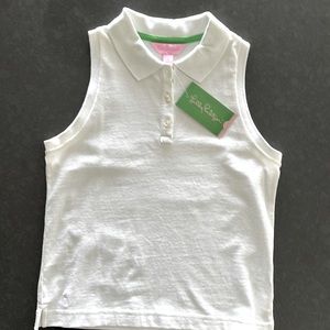 Lilly Pulitzer Girls Sleeveless Polo Size 10 NWT